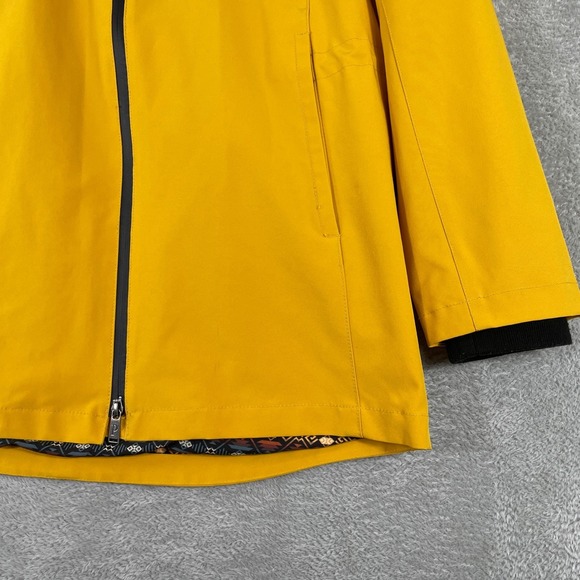 Pendleton Hooded Rain Jacket‎ Womens Medium Yellow Waterproof Aztec Lined Coat - Picture 6 of 13
